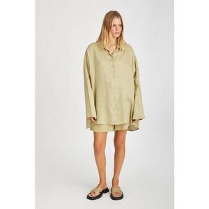 NWT Zulu & Zephr Aloe Linen Shirt - Size 6